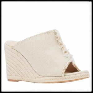 Fashion to Figure Estella Women's Wedge Sandals Open Toe Size 7W